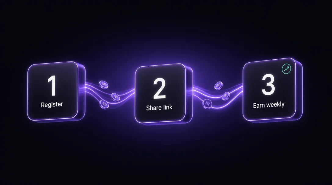 Step sequence for becoming a Deep Poker agent from registration to first weekly payout