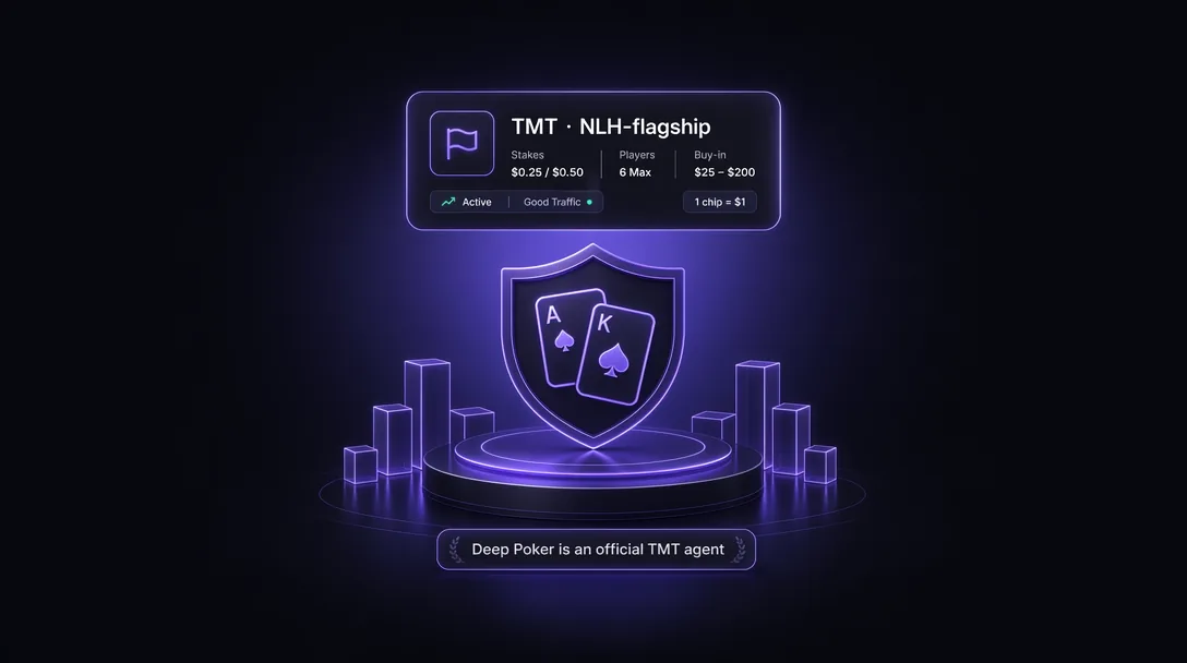 TMT union on ClubGG, NLH-flagship destination with 1-chip-to-1-USD convention